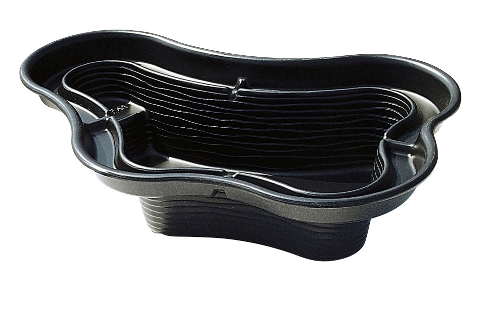Fertigteich UBBINK "Calmus SIV", schwarz, B:145cm H:50cm L:215cm, Polyethylen (PE), Teichschalen Image
