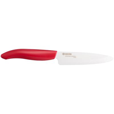 Allzweckmesser KYOCERA "GEN" Kochmesser Gr. Gesamtlänge 22 cm Klingenlänge 11 cm, rot (rot, weiß) Keramikmesser