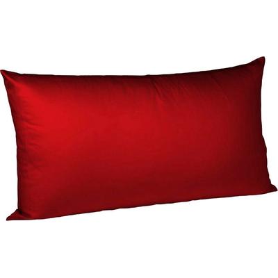 Kissenbezüge FLEURESSE "Colours", rot (bordeaux), B:40cm L:80cm, Interlock-Jersey, Obermaterial: 100% Baumwolle, Kissenbezüge, edler, bügelfreier Interlock-Jersey aus 100% Baumwolle Image