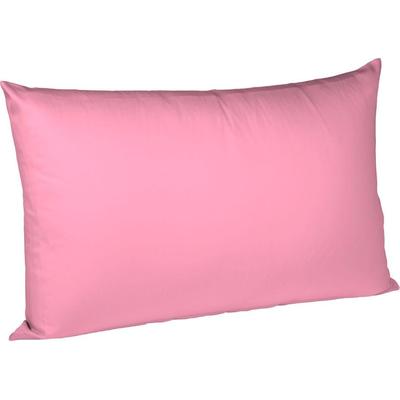 Kissenbezug FLEURESSE "Colours Mako Satin, 100% Baumwolle, mit Reißverschluss", pink, B:40cm L:60cm, Mako-Satin, Mako-Satin, Kissenbezüge, Mako Satin, glänzend, glatt, Premium Qualität Image