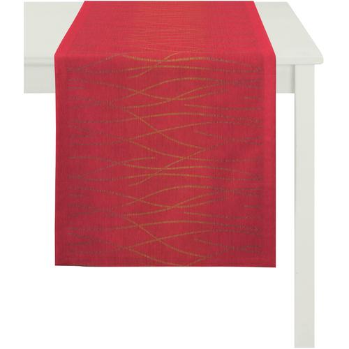 „Tischläufer APELT „“7902 Loft Gold““ Tischdecken Gr. B/L: 48 cm x 140 cm, 1 St., rot Tischläufer“