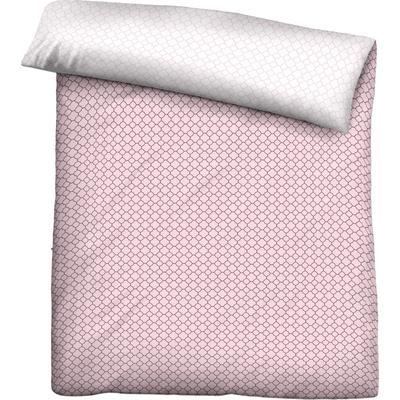 Wendebettbezug BIBERNA "Mix & Match in Größe 135x200 oder 155x220 cm", rosa (rosa, muster), B:155cm L:220cm, Mako-Satin, Obermaterial: 100% Baumwolle, Bettbezüge, Bettbezug aus Baumwolle, gemusterte Bettwäsche mit Wendeoptik