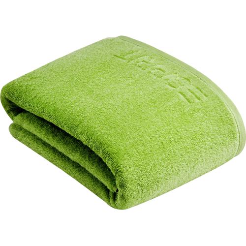„Saunatuch ESPRIT „“Modern Solid““ Handtücher (Packung) Gr. B/L: 100 cm x 150 cm (1 St.), grün (green apple) Saunatücher vegan produziert“