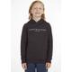 Kapuzensweatshirt TOMMY HILFIGER "ESSENTIAL HOODIE" Gr. 14/164, schwarz Jungen Sweatshirts