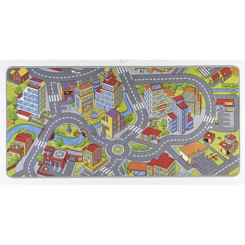 Kinderteppich HANSE HOME ""Smart City"" Teppiche Gr. B: 160cm, 0,65mm, L: 240cm, bunt (grau/mehrfarbig) Kinder Kurzflor, Kinderteppich, Rutschfest, Spielteppich, Kinderzimmer