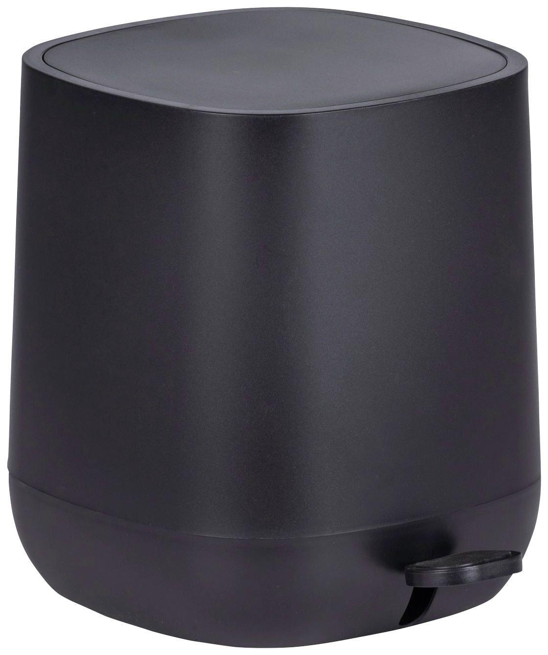 Kosmetikeimer WENKO "Davos", schwarz, B:23,5cm H:26cm T:27,5cm, Polypropylen, Mülleimer, Kosmetikeimer, 5 Liter, ØxH: 17x27 cm