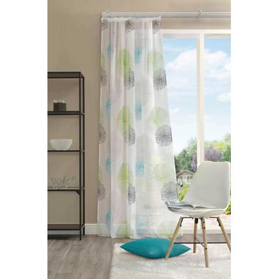 Vorhang HOME WOHNIDEEN "RAWLINS" Gr. 3, grün, B:140cm H:225cm, Microfaser, Polyester, Gardinen, Schal aus Voile bedruckt Image