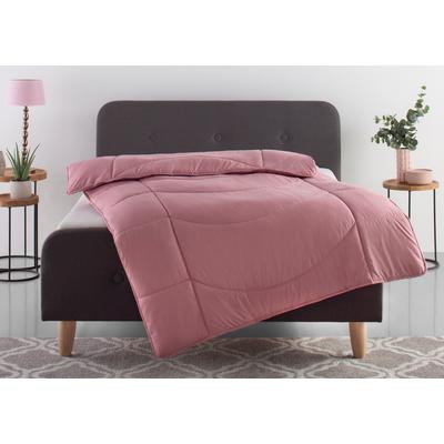 Microfaserbettdecke MY HOME "Microlux, Bettdecke 135x200 cm, 155x220 cm, 200x200 cm", rosa, B:200cm L:200cm, Obermaterial: 100% Polyester. Bezug: 100% Polyester. Füllung: 100% Polyester, Bettdecken, Bettdecken in 4 Farben, Sommer, Winter, 4... Image