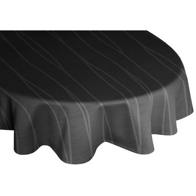 Tischdecke WIRTH "LANGWASSER" Gr. 1, schwarz, B:130cm L:190cm, Kunstfaser, Tischdecken, oval Image