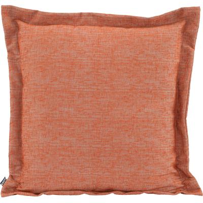 Dekokissen H.O.C.K. "Addicted", orange (orange, jaquard, struktur, unifarben), B:60cm H:10cm L:60cm, Baumwolle, Polyester, Polyacryl, Dekokissen_Sitzkissen_Kissenhüllen, mit hübschem Stehsaum, Kissenhülle mit Füllung, 1 Stück Image