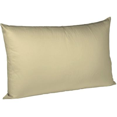 Kissenbezug FLEURESSE "Colours Mako Satin, 100% Baumwolle, mit Reißverschluss", beige, B:40cm L:60cm, Mako-Satin, Mako-Satin, Kissenbezüge, Mako Satin, glänzend, glatt, Premium Qualität Image