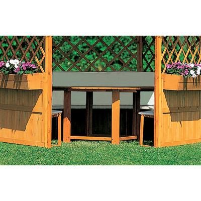 Garten-Essgruppe PROMADINO Sitzmöbel-Sets Gr. B/H/T: 118 cm x 3 cm x 104 cm, braun Terrassenmöbel Sitzmöbel-Sets für Pavillon »Marburg«