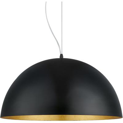 EGLO Hängeleuchte "GAETANO 1 Pendellampe, Stahl, E27, Hängelampe, Esstischlampe, Lampe", gold (schwarz, goldfarben), Ø 53,00cm H: 150,00cm, Lampen, Hängeleuchte, H150 x Ø53 cm, schwarz, gold, 1X60W exkl. Image