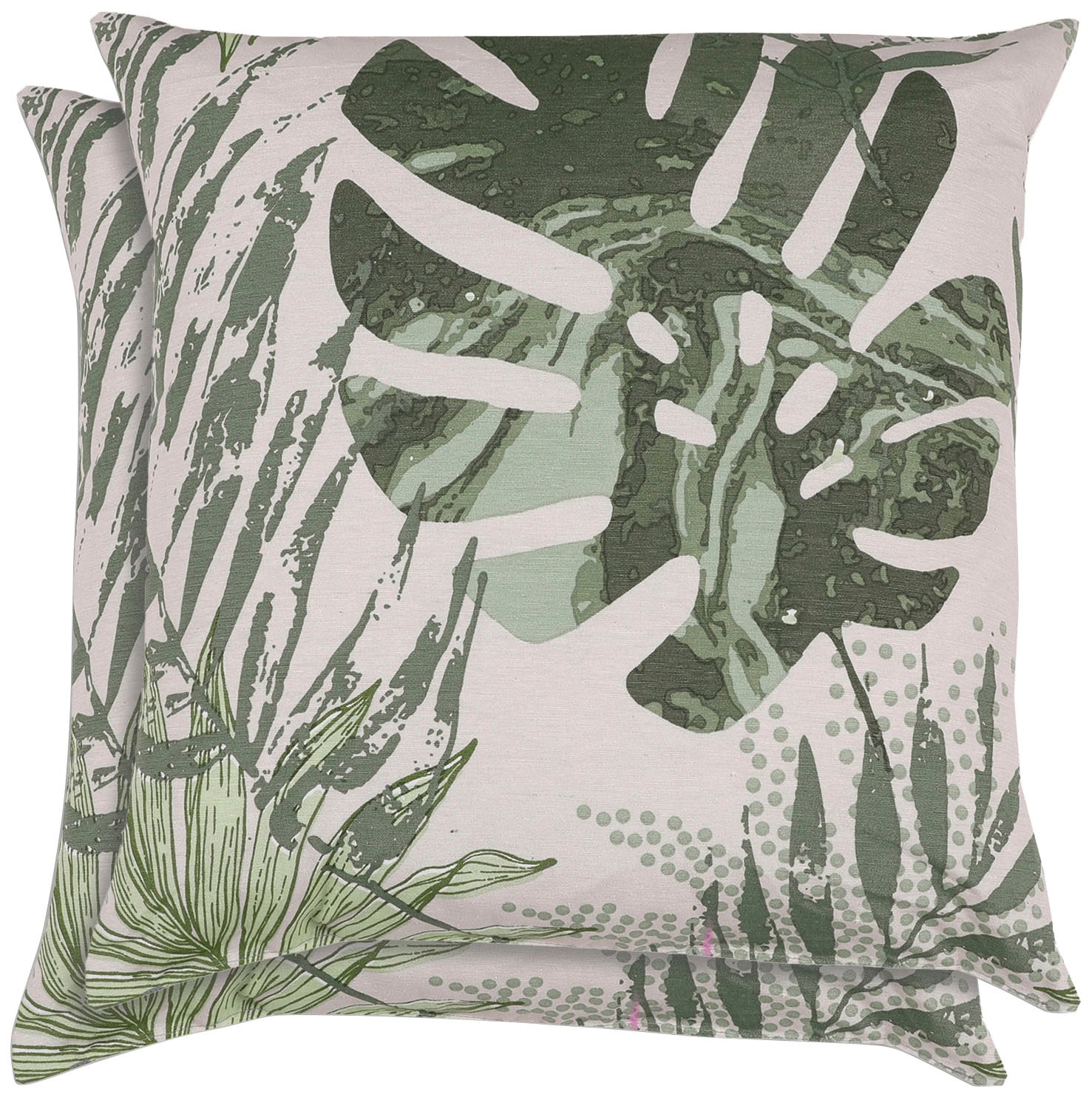 Zierkissen GO-DE "Zierkissen Klara", beige (natur), B:48cm H:48cm, Baumwolle, Polyester, Polsterauflagen Image