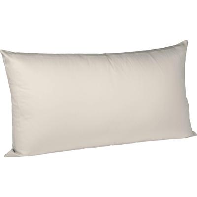 Kissenbezug FLEURESSE "Colours Mako Satin, 100% Baumwolle, mit Reißverschluss", beige (porzellan), B:40cm L:80cm, Mako-Satin, Mako-Satin, Kissenbezüge, Mako Satin, glänzend, glatt, Premium Qualität Image