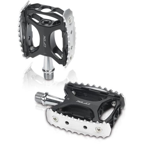 „Fahrradpedale XLC „“XLC MTB/Trekking Pedal PD-M17″“ silberfarben (schwarz, silberfarben) Fahrradpedale“