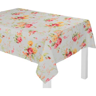 Tischdecke WIRTH "MONTROSE" Gr. 1, rot (rot, gelb), B:85cm L:85cm, Polyester, Tischdecken, oval Image