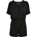 Jumpsuit URBAN CLASSICS "Damen Ladies Short Modal Jumpsuit" Gr. L, US-Größen, schwarz (black) Damen Overalls