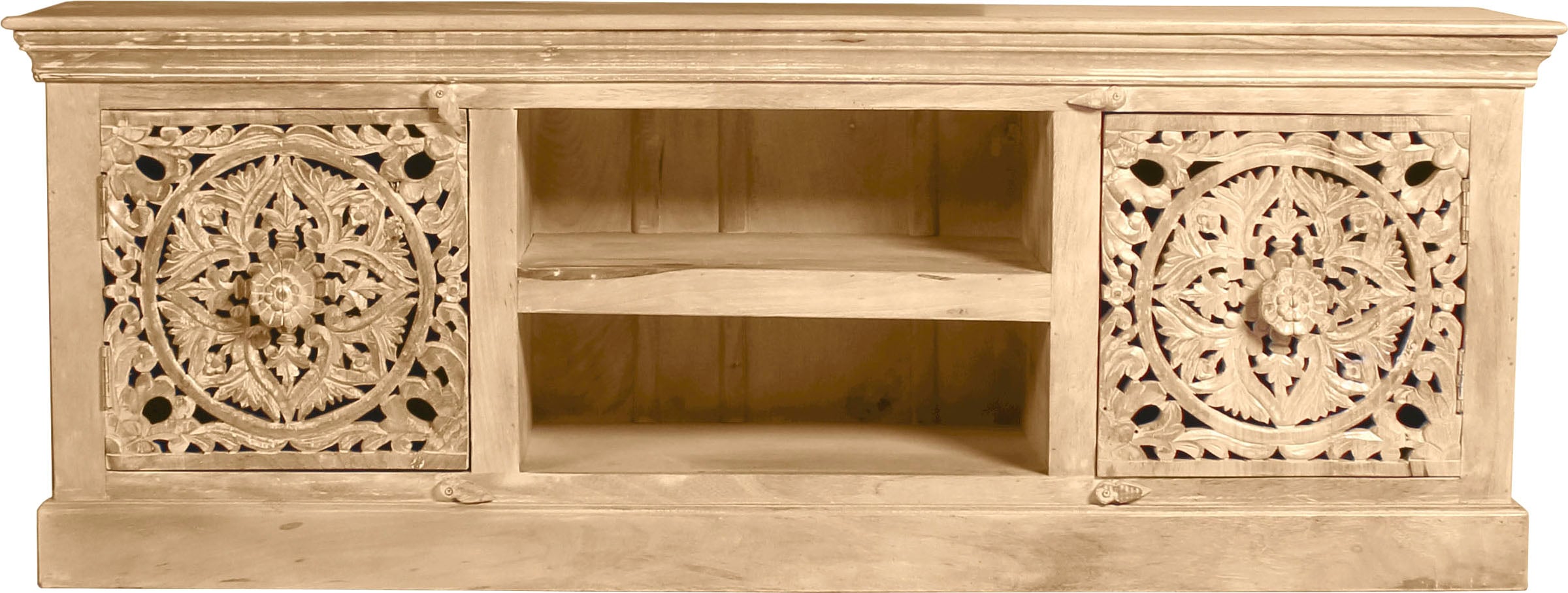 Lowboard SIT "Lakadee", beige (natur), B:150cm H:60cm T:40cm, Massivholz, Recyceltes Altholz, Sideboards, Lowboard