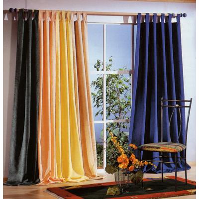 Vorhang WECKBRODT "Dortmund" Gr. 2, gelb, B:125cm H:225cm, Baumwolle, Polyester, Gardinen, Marmor-Optik, blickdicht, einfarbig, Gardine, Store Image
