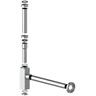 KIRCHHOFF Siphon ""Design-Siphon"" Siphons Flaschensiphon, Wandrohr 30cm, Chrom, 1 14"" x 32 mm weiß