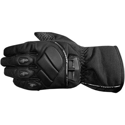 Motorradhandschuhe ROLEFF "RO 90" Gr. XL, schwarz, Handschuhe, XL, Obermaterial: 60% Rindsleder, 40% Polyester. Innenfutter: 100% Polyester, winddicht, wasserdicht