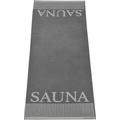 Saunatuch SCHIESSER "Rom" Handtücher (Packung) Gr. B/L: 75 cm x 200 cm (1 St.), grau (anthrazit, weiß) Saunatücher