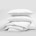 The Tailor's Bed 3 Piece Microfiber Coverlet & Sham Set Polyester/Polyfill/Cotton Percale in White | King Coverlet + 2 King Shams | Wayfair
