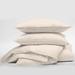 The Tailor's Bed Ivory Reversible 3 Piece Coverlet Set Polyester/Polyfill/Cotton Percale in White | Twin Coverlet + 1 Standard Sham | Wayfair