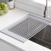 Kraus Kore Over the Sink Dish Rack Stainless Steel/Silicone in Gray | 0.375 H x 20.5 W x 12.75 D in | Wayfair KRM-10RD