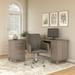 Wade Logan® Anousha Masala Reversible L-Shape Desk & Chair Set Wood in Gray | 29.15 H x 59.09 W x 59.09 D in | Wayfair