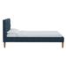 AllModern Abba Upholstered Low Profile Platform Bed Metal/Polyester in Black | 39 H x 45 W x 84 D in | Wayfair 87DA64A5719E42BD9C787DE4865232EF