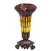 Canora Grey Ganimet 7.5"High Stained Glass Pond Lily Victorian Mini Lamp Glass in Orange/Red/Yellow | 8 H x 4 W x 4 D in | Wayfair