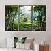 Loon Peak® The House In Bamboo Forest - 3 Piece Painting on Canvas in White | 20 H x 36 W in | Wayfair 85F5098A49304DA89BBF0FBA31511071