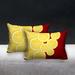 East Urban Home Yellow Lemon Print Indoor/Outdoor Lumbar Pillow Polyester/Polyfill blend in Red | 14 H x 20 W x 4.3 D in | Wayfair