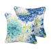 Winston Porter Dagger Gardenia Outdoor Square Pillow Cover Set Polyester/Polyfill blend | 20 H x 20 W x 6 D in | Wayfair