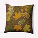 Red Barrel Studio® Fall Leaves Decorative Throw Pillow Square Polyester/Polyfill blend in Brown | 26 H x 26 W in | Wayfair