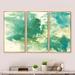 Wrought Studio™ Watercolor Rock I - Modern & Contemporary Framed Canvas Wall Art Set Of 3 Canvas, Wood in White | 20 H x 36 W x 1 D in | Wayfair