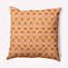 Dakota Fields Ikat Tears Decorative Throw Pillow Square Down/Feather/Polyester in Orange | 26 H x 26 W in | Wayfair