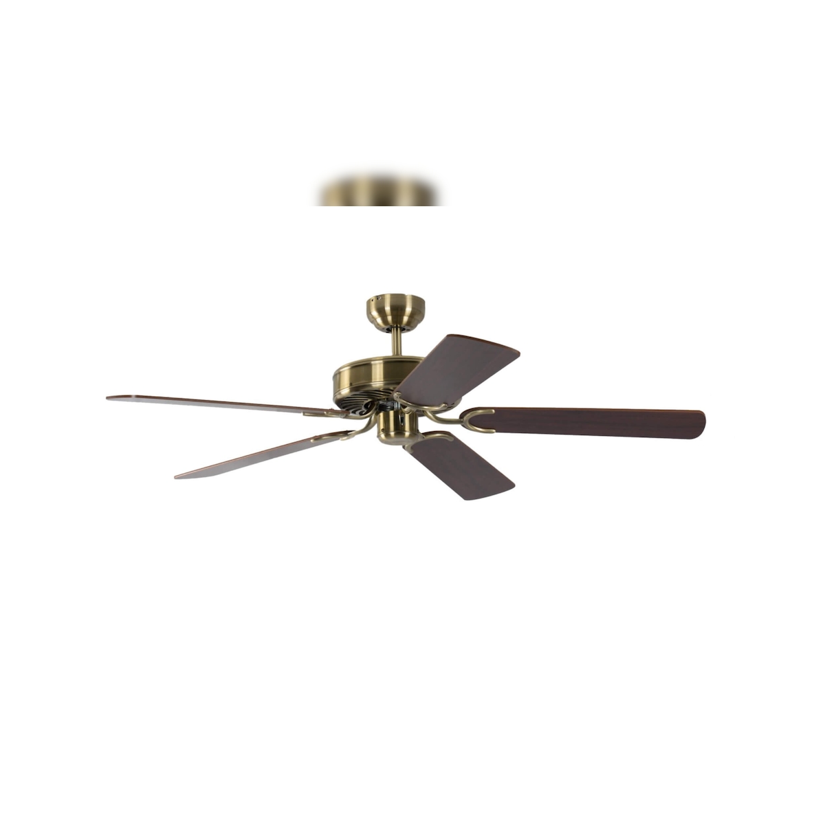 Pepeo Deckenventilator Potkuri Messing antik / Walnuss 132 Image