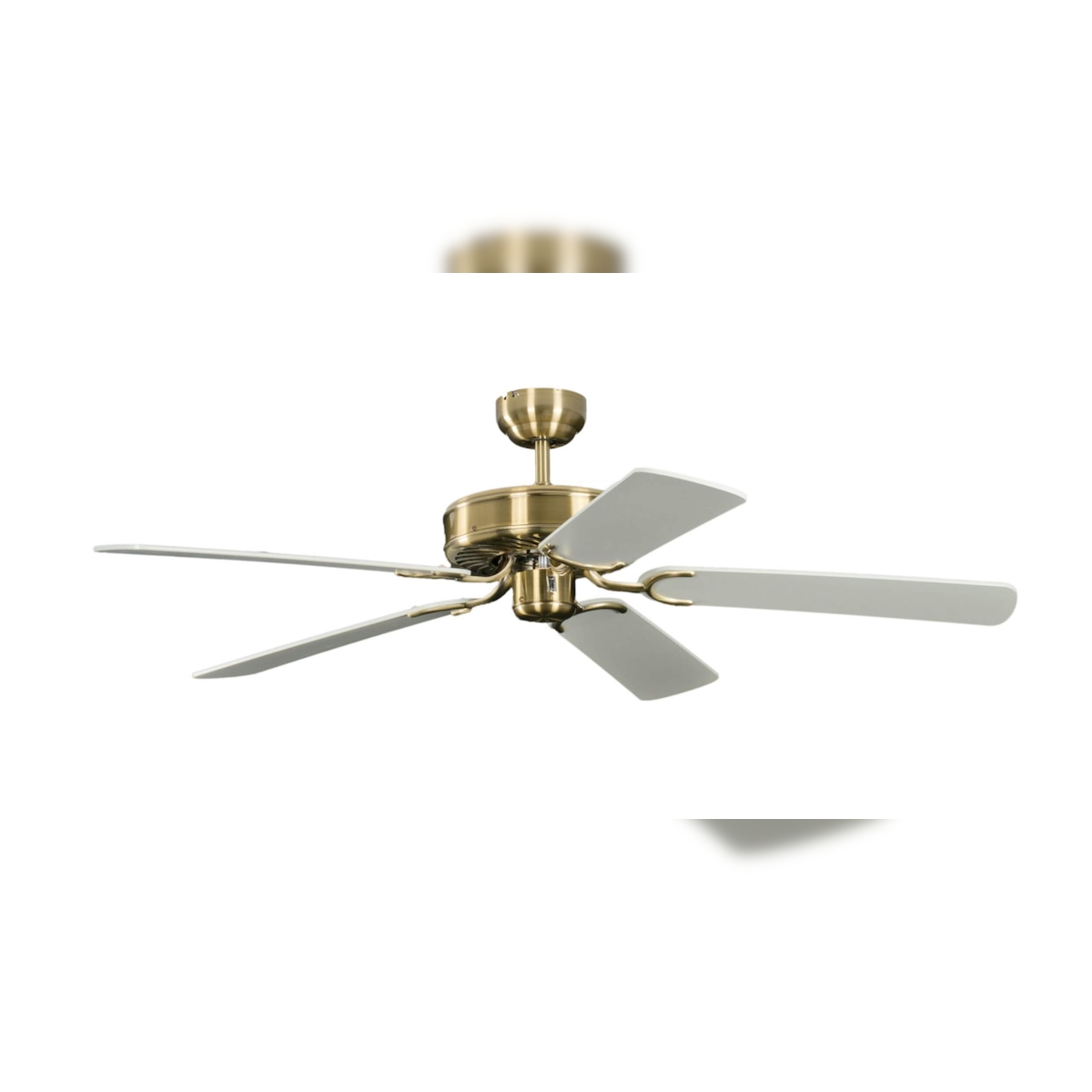 Pepeo Deckenventilator Potkuri Messing antik / Weiß 132 Image