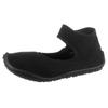 Barfußschuh LEGUANO "BALLERINA", Damen, Gr. M (40/41), schwarz, Textil, sportlich, Schuhe Ballerina Barfußschuh Riemchenballerina, Ballerina, Slipper, Bequemschuh Flexibilität vom Zeh bis zur Ferse