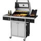 Gasgrill TEPRO "Keansburg 3 Special Edition" Grills Gr. B/H/T: 128 cm x 118 cm x 62 cm, grau (schwarz, edelstahlfarben) Gasgrills