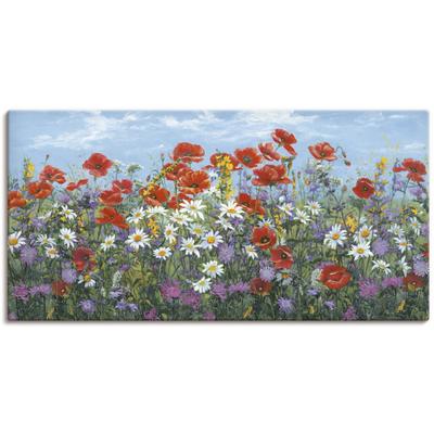 Leinwandbild ARTLAND "Almwiese", bunt (farbe bild(er): bunt), B:60cm H:30cm T:1,8cm, Canvas, Leinwand, Bilder, auf Keilrahmen gespannt Image
