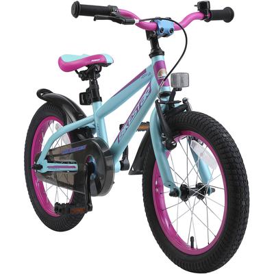 Kinderfahrrad BIKESTAR Fahrräder Gr. 23 cm, 16 Zoll (40,64 cm), blau (türkis) Kinder Kinderfahrräder