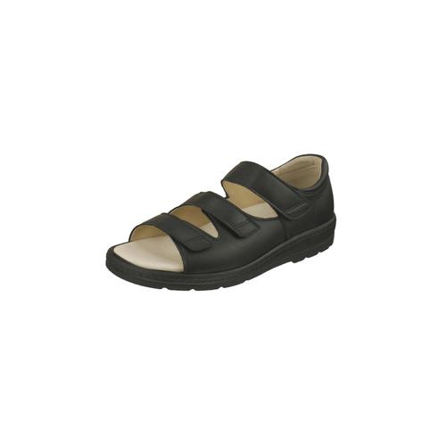 „Sandale NATURAL FEET „“Casablanca““ Gr. 36, schwarz Damen Schuhe Sandalen aus Glattleder“