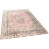 Teppich TOM TAILOR HOME "Funky Orient Keshan" Gr. 2, rosa (rosé), B:75cm H:5mm L:140cm, Baumwolle, Kunstfaser, Teppiche, Kurzflor, Orient-Optik, Vintage Design, mit Bordüre, auch als Läufer