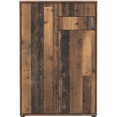 Kommode FORTE "Tempra", braun (old wood vintage), B:73,7cm H:111,1cm T:34,8cm, FSC-zertifizierter Holzwerkstoff, Dekorfolie, Sideboards, Breite 73,7 cm Image