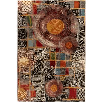 Teppich GINO FALCONE "Outdoor-Africa 36" Gr. 4, bunt, B:160cm H:5mm L:235cm, Kunstfaser, Teppiche, Flachgewebe, In- und Outdoor geeignet, Wohnzimmer Image