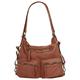 Shopper SAMANTHA LOOK Gr. B/H/T: 34 cm x 33 cm x 13 cm onesize, braun (cognac) Damen Taschen Handtaschen